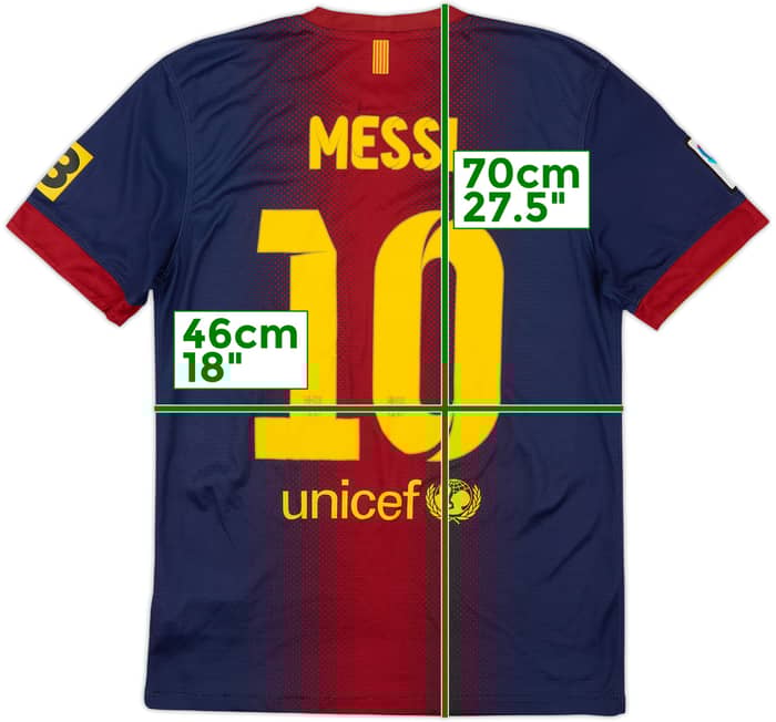 2012-13 Barcelona Home Shirt Messi #10 - 6/10 - (S)