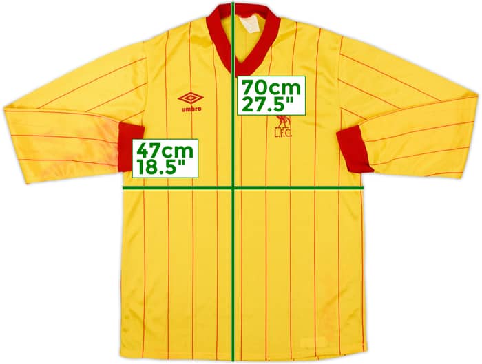 1981-84 Liverpool Away L/S Shirt - 6/10 - (M)