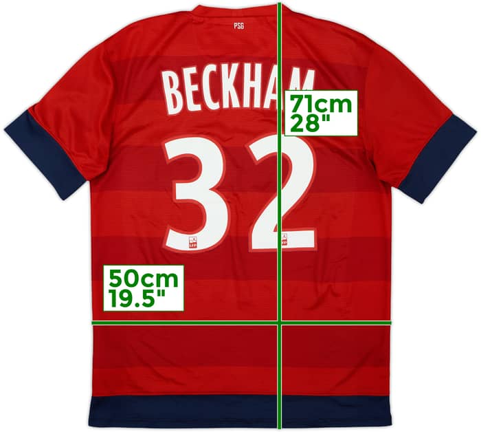 2012-13 Paris Saint-Germain Away Shirt Beckham #32 - 6/10 - (M)