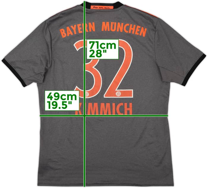 2016-17 Bayern Munich Away Shirt Kimmich #32 - 6/10 - (M)