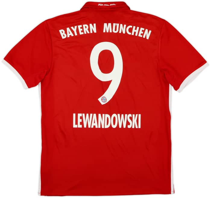 2016-17 Bayern Munich Home Shirt Lewandowski #9 - 6/10 - (M)