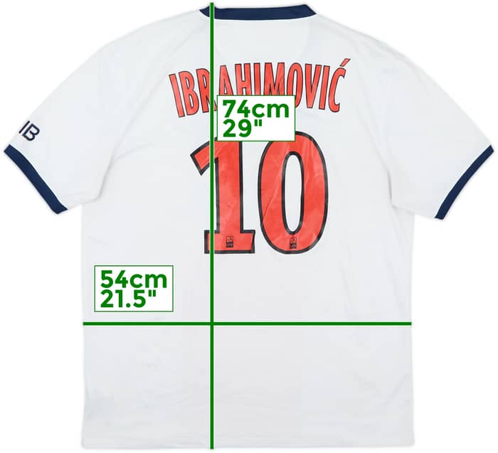 2013-14 Paris Saint-Germain Away Shirt Ibrahimovic #10 - 7/10 - (L)