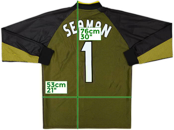 1998-99 Inglaterra Portero Camiseta Seaman #1 - 8/10 - (L)