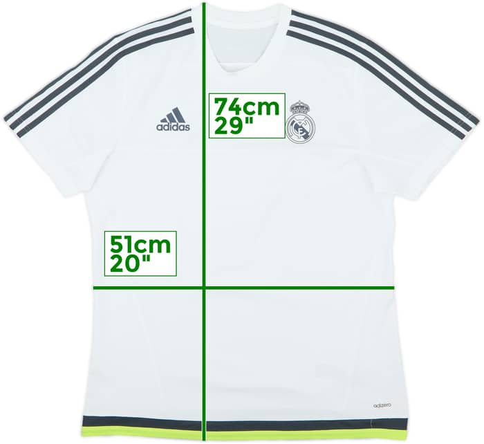 Camiseta adidas de entrenamiento del Real Madrid 2015-16 - 9/10 - (L)