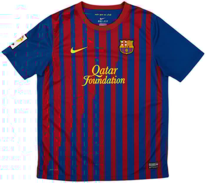 2011-12 Barcelona Home Shirt - 9/10 - (XL.Boys)