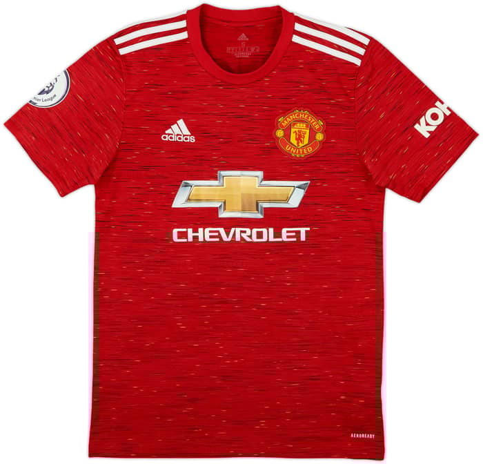 2020-21 Manchester United Home Shirt Fernandes #18 - 8/10 - (S)
