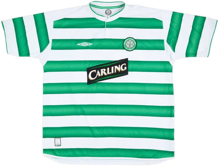 2003-04 Celtic Camiseta Local Larsson #7 - 8/10 - (XXL)
