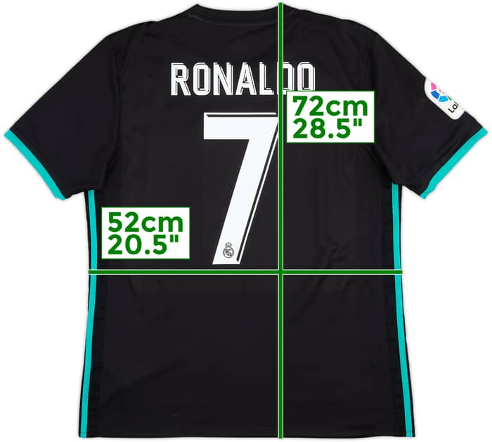 2017-18 Real Madrid Visitante Camiseta Ronaldo #7 - 8/10 - (L)