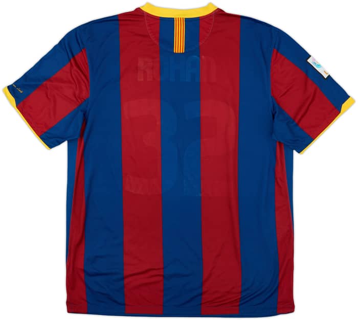 2010-11 Barcelona Home Shirt - 4/10 - (XL)