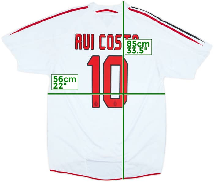 2004-05 AC Milan Away Shirt Rui Costa #10 - 7/10 - (L)
