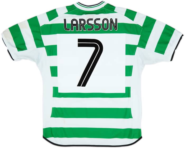 2001-03 Celtic Home Shirt Larsson #7 - 5/10 - (L)