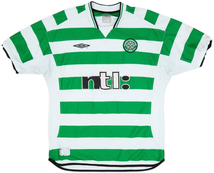 2001-03 Celtic Home Shirt Larsson #7 - 5/10 - (L)