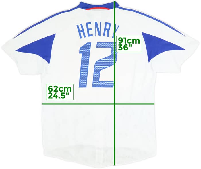 2004-06 France Away Shirt Henry #12 - 8/10 - (XXL)