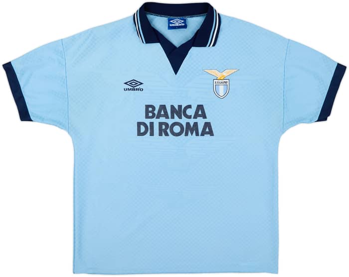 1995-96 Lazio Home Shirt Nesta #13 - 8/10 - (L)