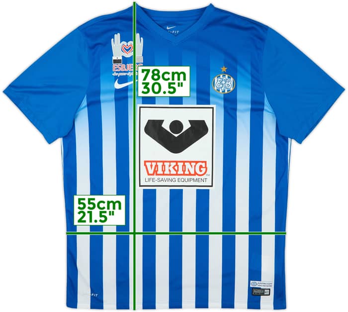 2016-17 Esbjerg Home Shirt - 7/10 - (XL)