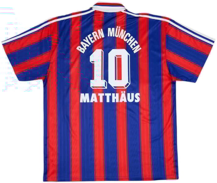 1995-97 Bayern Munich Home Shirt Matthaus #10 - 7/10 - (XXL)