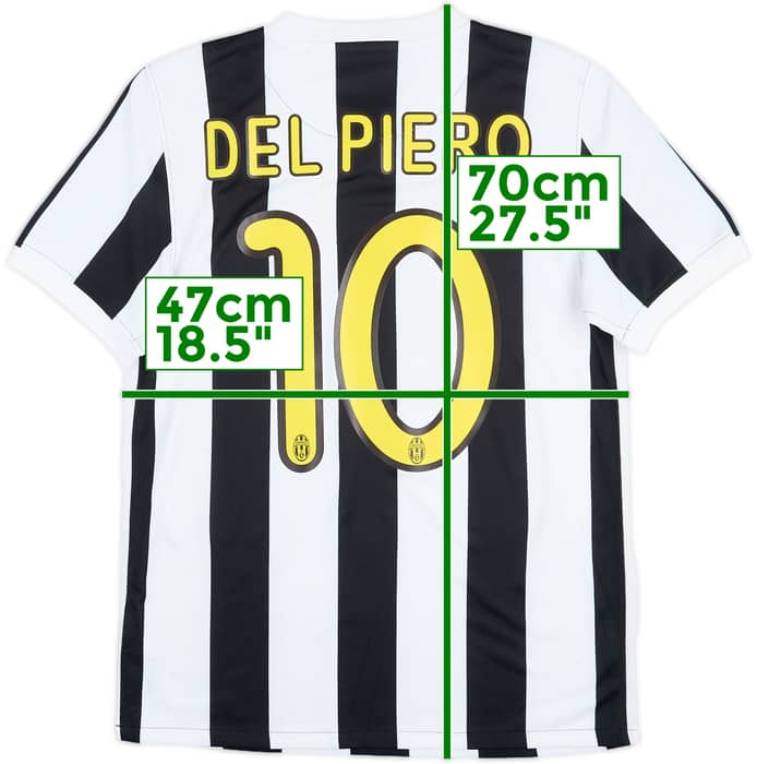 2009-10 Juventus Home Shirt Del Piero #10 - 7/10 - (S)