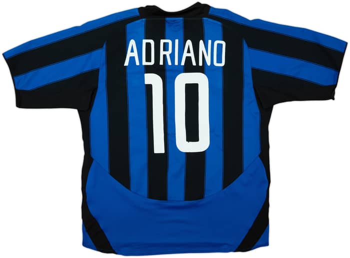 2003-04 Inter Milan Home Shirt Adriano #10 - 7/10 - (XL)