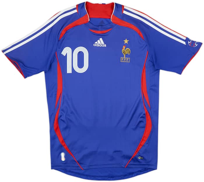 2006-07 France Home Shirt Zidane #10 - 6/10 - (S)