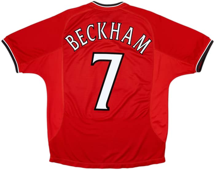 2000-02 Manchester United Home Shirt Beckham #7 - 6/10 - (M)