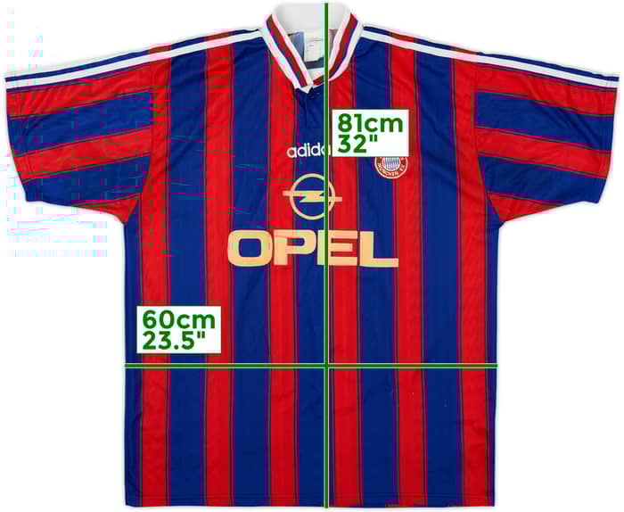1995-97 Bayern Munich Home Shirt - 5/10 - (XL)