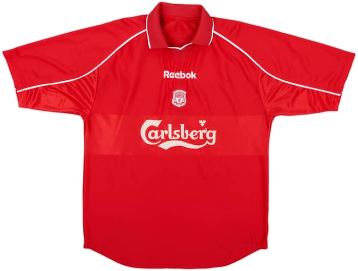 2000-02 Liverpool Home Shirt Gerrard #17 - 8/10 - (L)