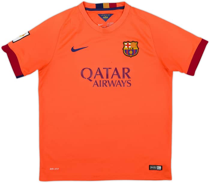 2014-15 Barcelona Away Shirt - 4/10 - (XL.Boys)
