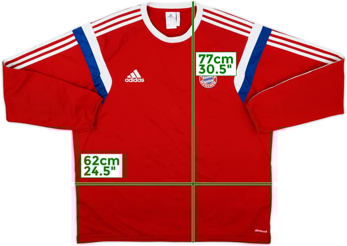 2014-15 Bayern Munich adidas Sweat Top - 8/10 - (XL)
