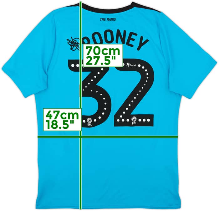 2019-20 Derby County Away Shirt Rooney #32 - 8/10 - (M)