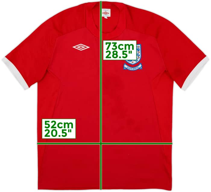 2010-11 Inglaterra 'Sudáfrica' Camiseta Visitante - 4/10 - (L)