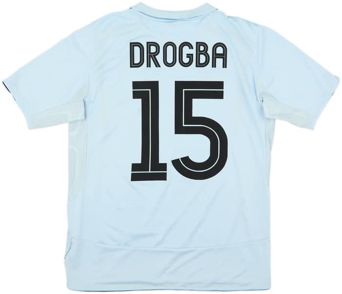 2005-06 Chelsea Camiseta Visitante Drogba #15 - 6/10 - (L)