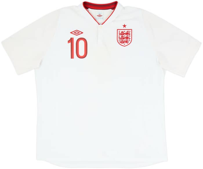 2012-13 England Home Shirt Rooney #10 - 7/10 - (XXL)