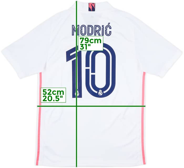 2020-21 Real Madrid Home Shirt Modric #10 - 5/10 - (M)