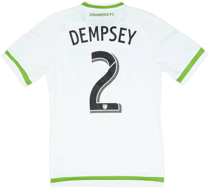 Camiseta de visitante versión jugador del Seattle Sounders 2015 Dempsey #2 - 10/10 - (S)