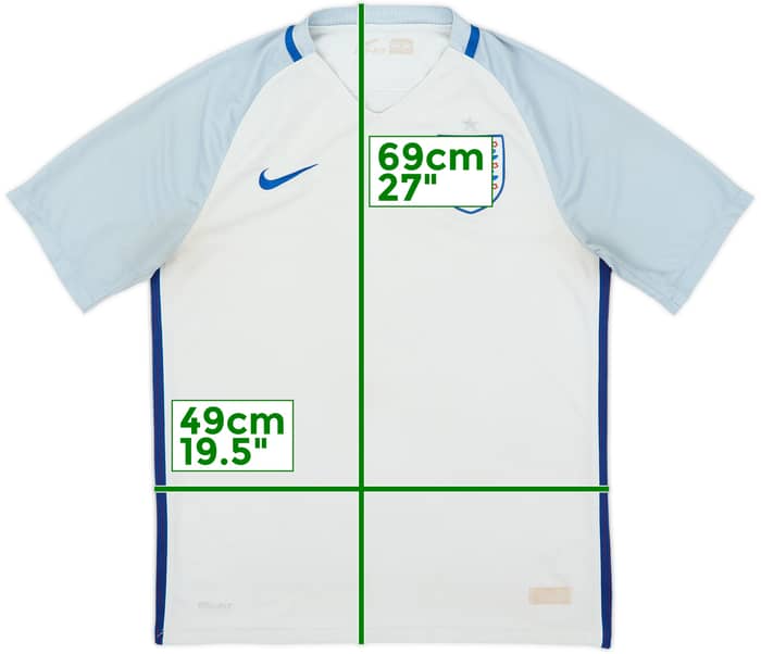 2016-17 England Home Shirt - 4/10 - (M)