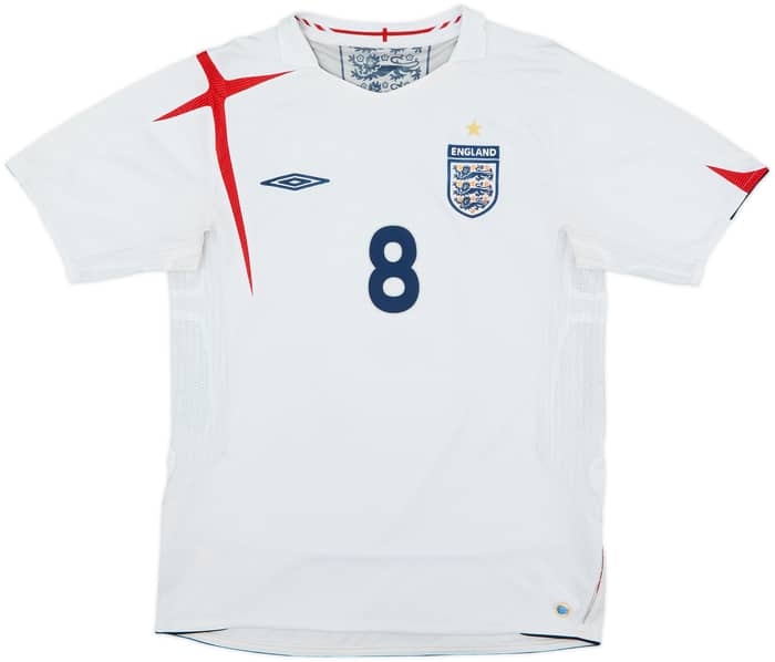 2005-07 Inglaterra Camiseta Local Lampard #8 - 5/10 - (M)