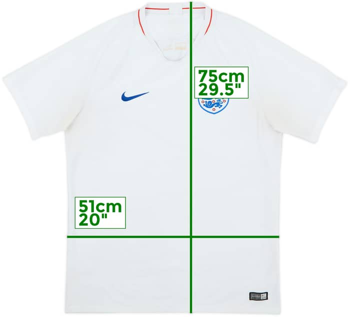 2018-19 England Home Shirt - 4/10 - (L)
