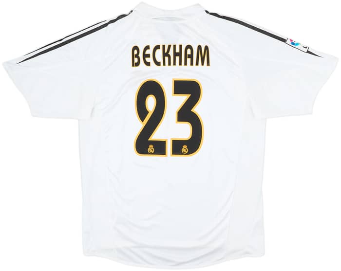 2004-05 Real Madrid Home Shirt Beckham #23 - 6/10 - (L)