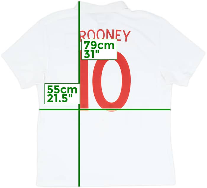 2009-10 England Home Shirt Rooney #10 - 5/10 - (L)