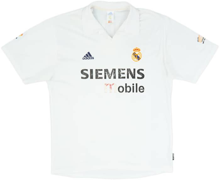 2002-03 Real Madrid Camiseta Local Centenario Zidane #5 - 4/10 - (L)