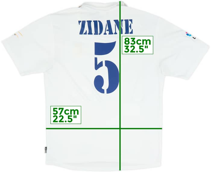 2002-03 Real Madrid Camiseta Local Centenario Zidane #5 - 4/10 - (L)