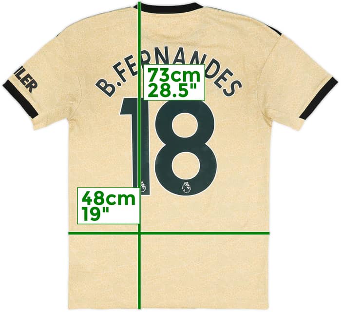 2019-20 Manchester United Away Shirt B.Fernandes #18 - 8/10 - (S)