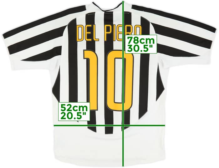 2003-04 Juventus Home Shirt Del Piero #10 - 6/10 - (L)