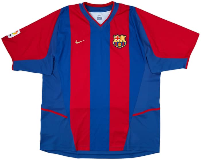 2002-03 Barcelona Home Shirt Riquelme #10 - 8/10 - (XL)