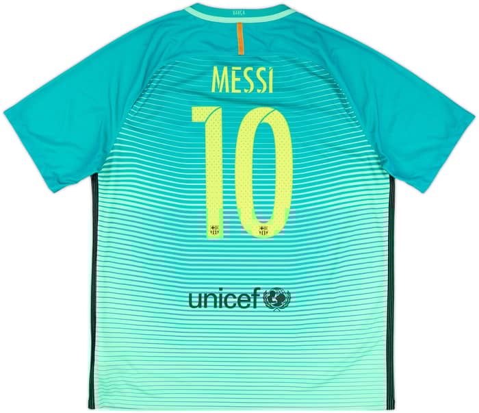 2016-17 Barcelona Third Shirt Messi #10 - 9/10 - (XL)