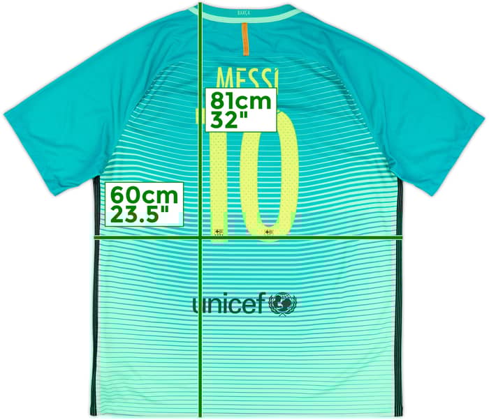 2016-17 Barcelona Third Shirt Messi #10 - 9/10 - (XL)