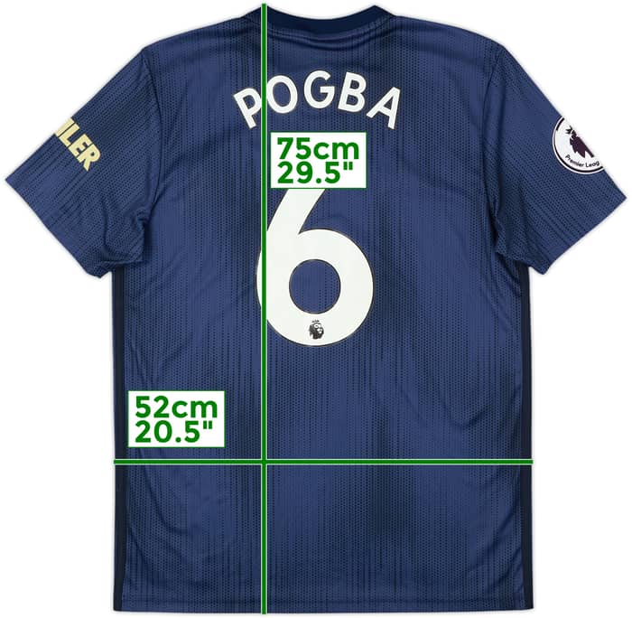 2018-19 Manchester United Third Shirt Pogba #6 - 8/10 - (M)