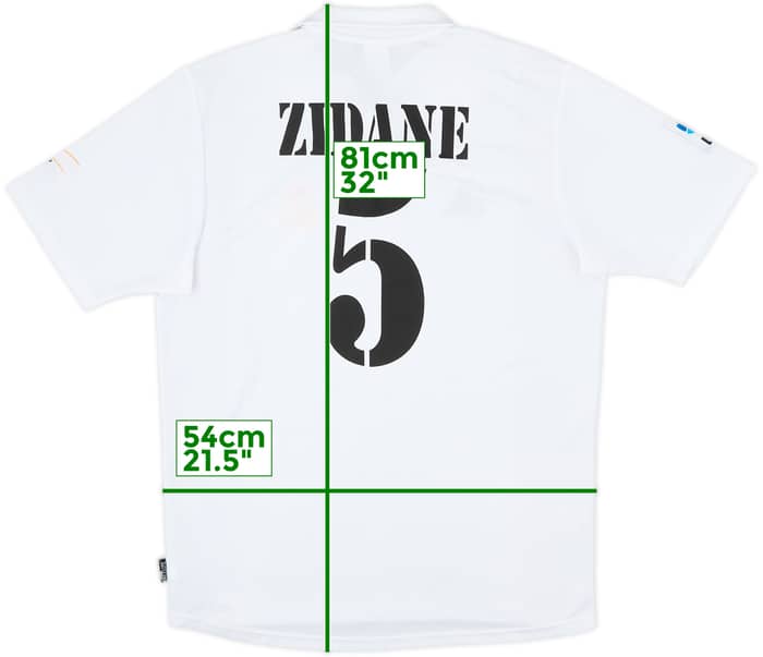 2001 Real Madrid Home Shirt Zidane #5 - 9/10 - (M)