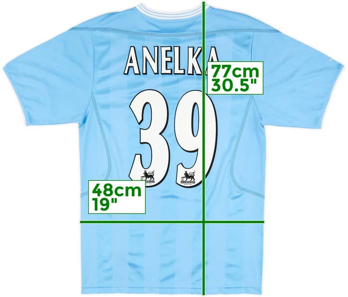 2003-04 Manchester City Home Shirt Anelka #39 - 8/10 - (S)