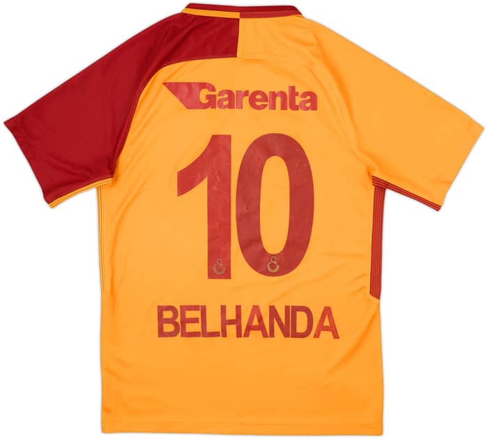 2017-18 Galatasaray Home Shirt Belhanda #10 - 7/10 - (S)